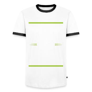 Grill Crew - Men's Ringer Shirt - white/black - Front - AI Model Female 172 light (172cm) & AI Model Male 178 dark (178cm)