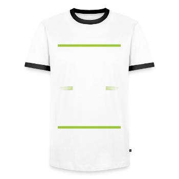 Mma Crew - Männer Kontrast-T-Shirt - Weiß/Schwarz - Vorne - AI Model Female 172 light (172cm) & AI Model Male 178 dark (178cm)