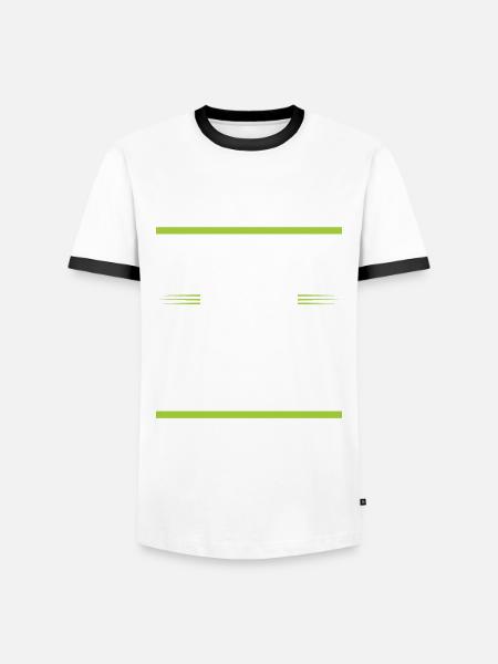 Volleyball Crew - Männer Kontrast-T-Shirt - Weiß/Schwarz