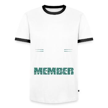 Grill Team - Men's Ringer Shirt - white/black - Front - AI Model Female 172 light (172cm) & AI Model Male 178 dark (178cm)