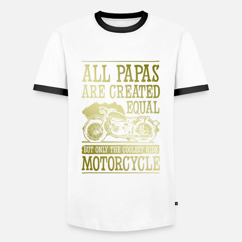 Bowling Split - Männer Kontrast-T-Shirt - Weiß/Schwarz