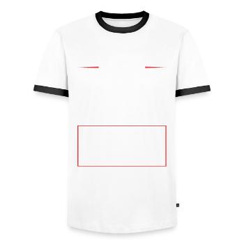 Mma Crew - Männer Kontrast-T-Shirt - Weiß/Schwarz - Vorne - AI Model Female 172 light (172cm) & AI Model Male 178 dark (178cm)