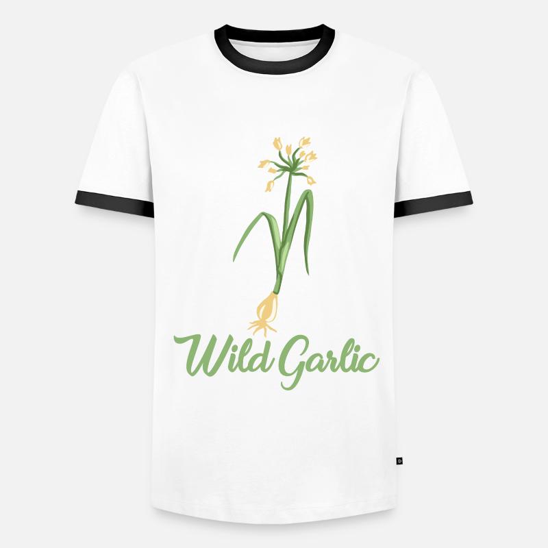 Ramsons - Men's Ringer Shirt - white/black