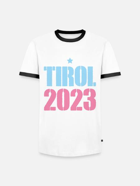Tyrol 2023 - Men's Ringer Shirt - white/black
