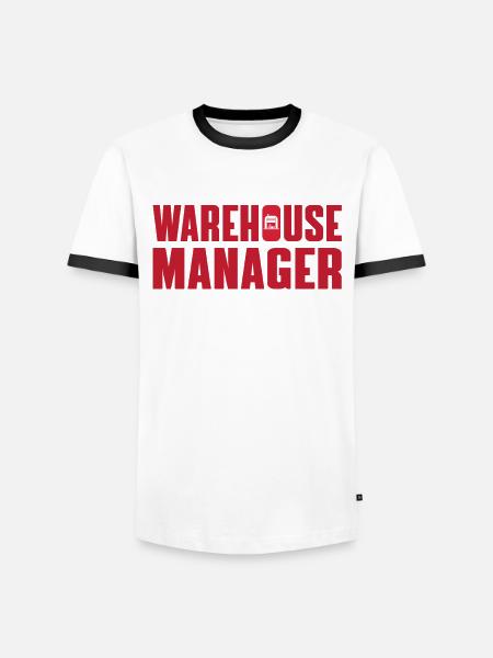 Great Warehouse Manager Shirt - Men's Ringer Shirt - white/black