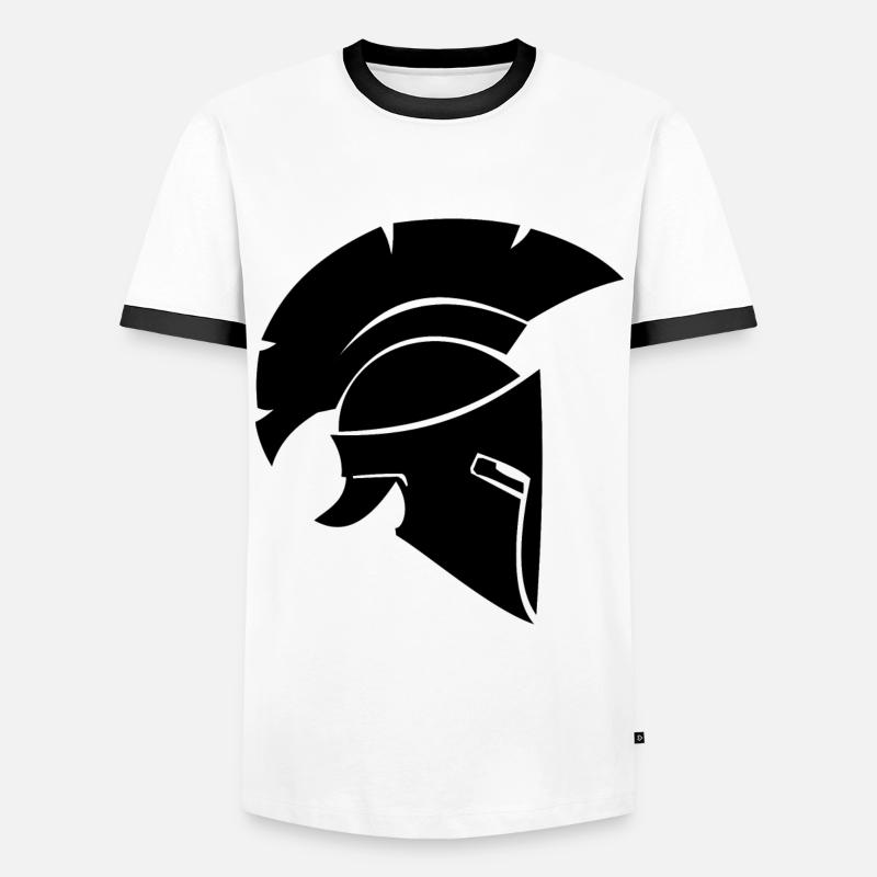 Spartans - Men's Ringer Shirt - white/black