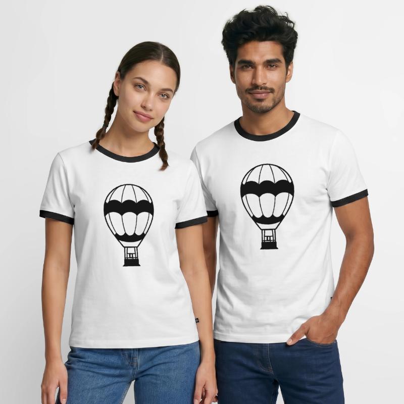 Luftballon Männer Kontrast-T-Shirt