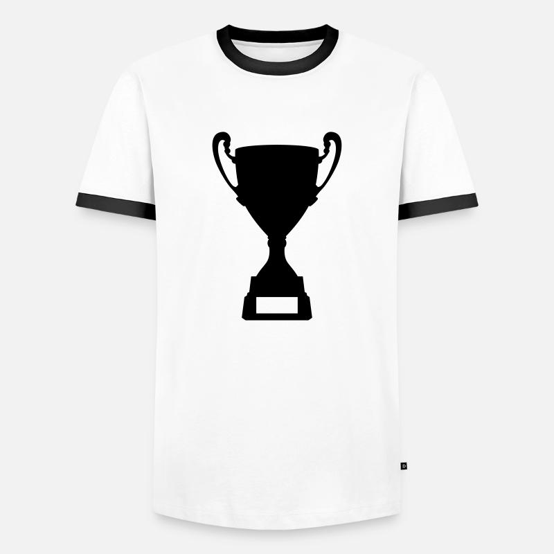 cup - Men's Ringer Shirt - white/black