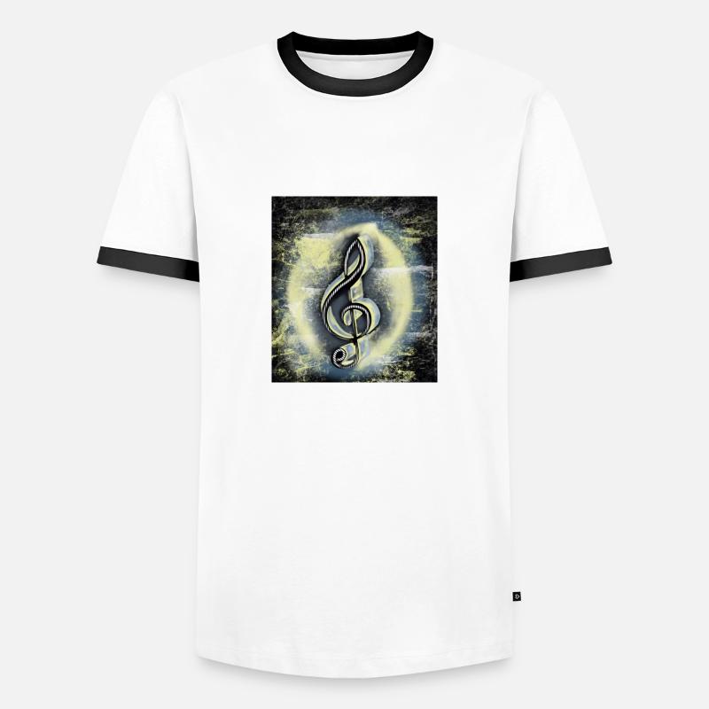 Insulti per violino - Maglietta Contrast da uomo - bianco/nero