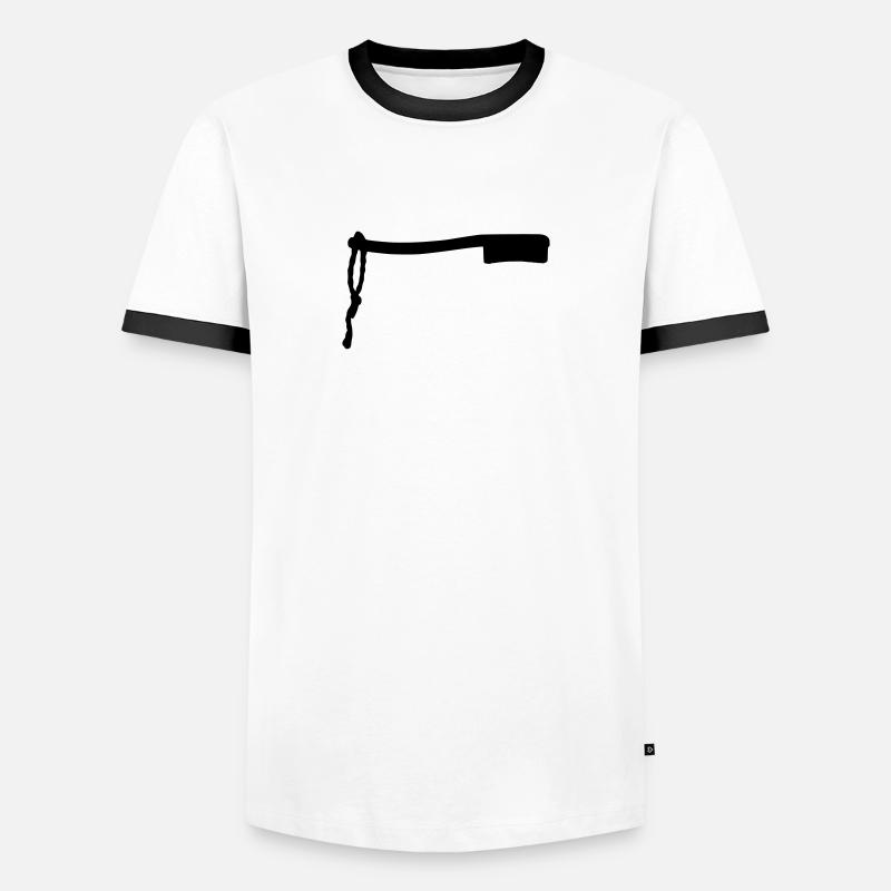 Boulderbrush - Men's Ringer Shirt - white/black