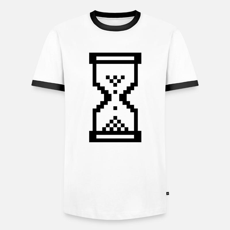 Cursor - Men's Ringer Shirt - white/black