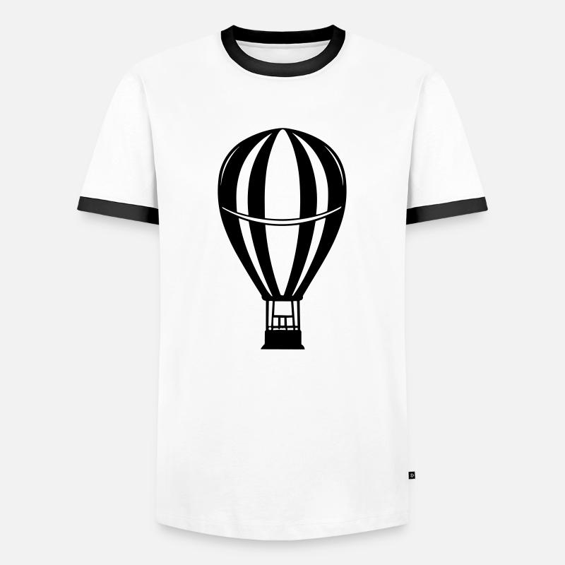 Balloon - Men's Ringer Shirt - white/black