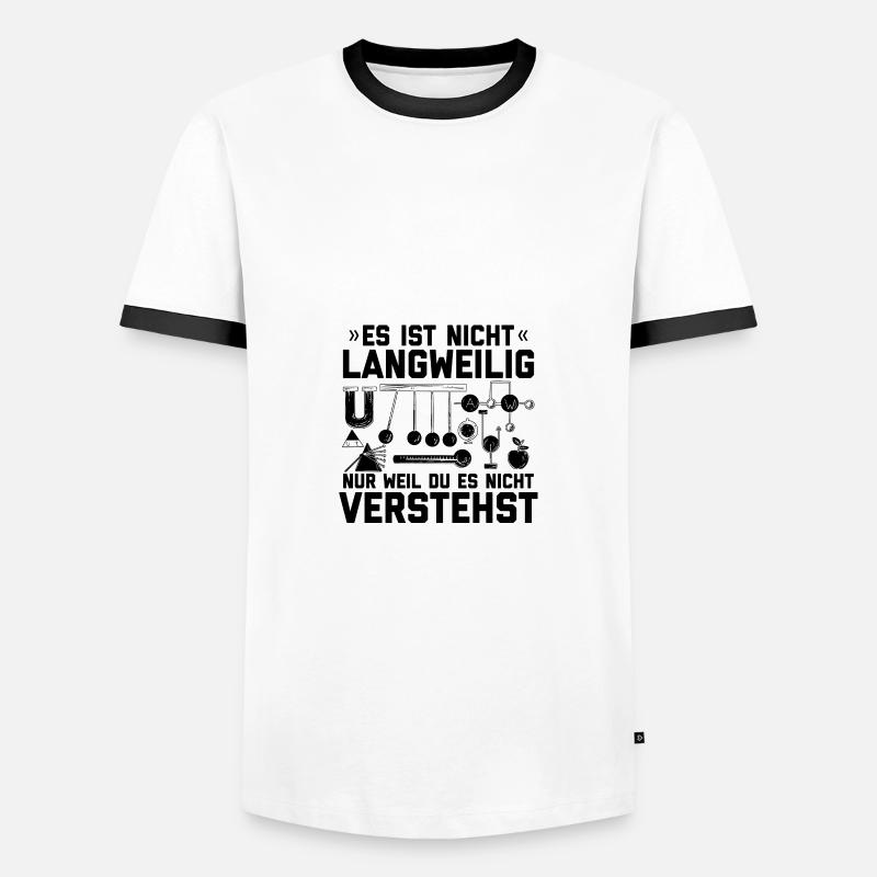 Physics - Men's Ringer Shirt - white/black