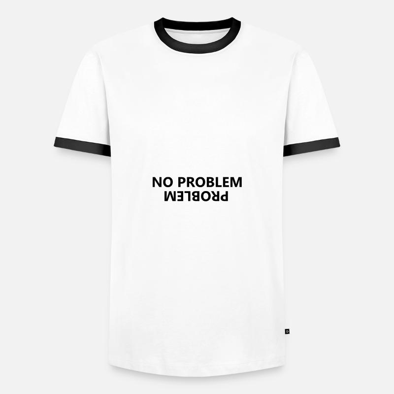 No problem, problem - Men's Ringer Shirt - white/black