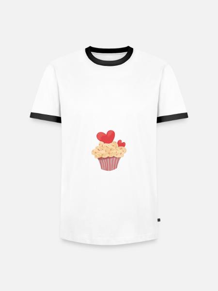 I Sugar Coat Everything - Men's Ringer Shirt - white/black