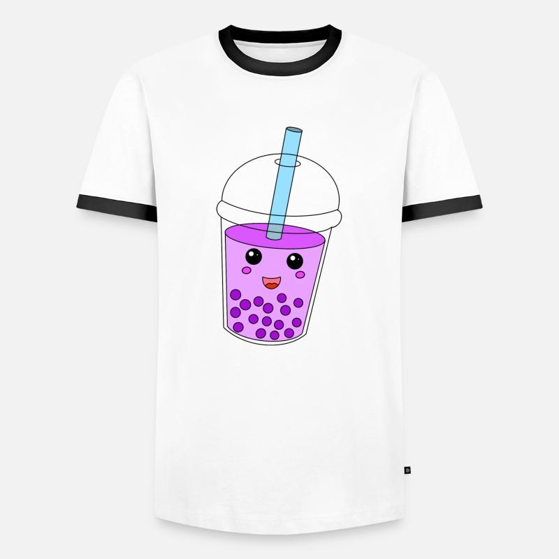 Bubble Tea - Men's Ringer Shirt - white/black
