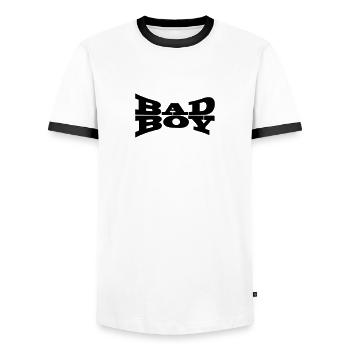Bad Boy Böser Junge - Männer Kontrast-T-Shirt - Weiß/Schwarz - Vorne - AI Model Female 172 light (172cm) & AI Model Male 178 dark (178cm)