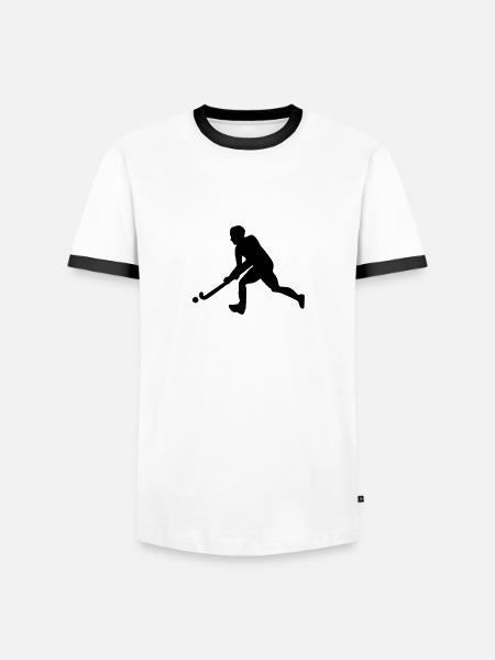 Field hockey - Men's Ringer Shirt - white/black