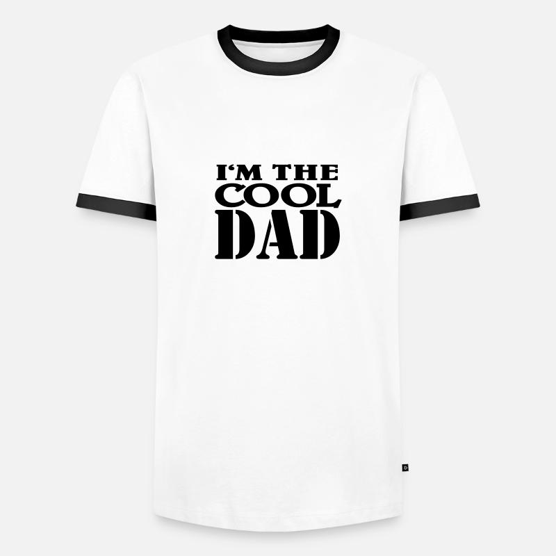 I'm the cool Dad - Männer Kontrast-T-Shirt - Weiß/Schwarz