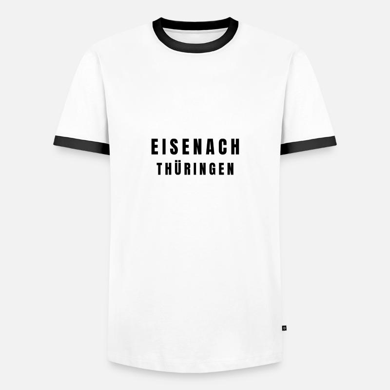 Eisenach, Thuringia - Men's Ringer Shirt - white/black