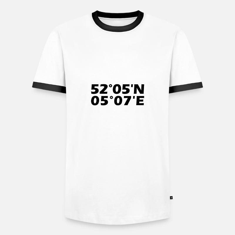 Utrecht Coordinates - Men's Ringer Shirt - white/black