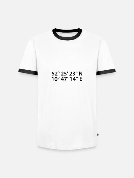 Wolfsburg Coordinates - Men's Ringer Shirt - white/black