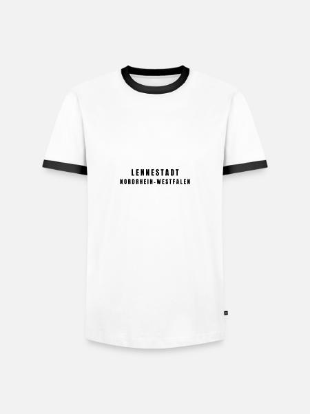 Lennestadt, North Rhine-Westphalia - Men's Ringer Shirt - white/black