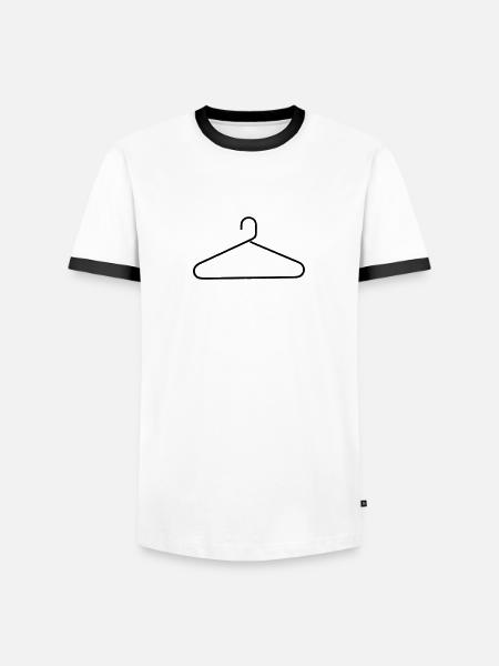 Hangers - Men's Ringer Shirt - white/black
