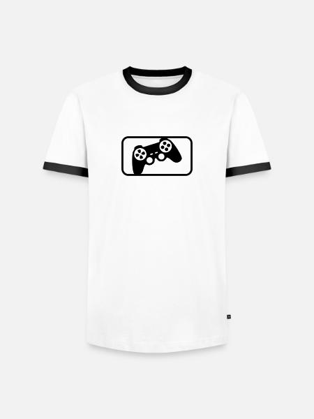 Controller Sport - Men's Ringer Shirt - white/black