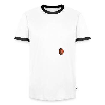 Meilleur entraîneur de tous les temps Cadeau d’entraîneur de football - T-shirt contrasté Homme - blanc/noir - Devant - AI Model Female 172 light (172cm) & AI Model Male 178 dark (178cm)