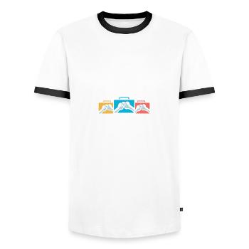 Can't fix stupid Sarcastic person Gif - Men's Ringer Shirt - white/black - Front - AI Model Female 172 light (172cm) & AI Model Male 178 dark (178cm)