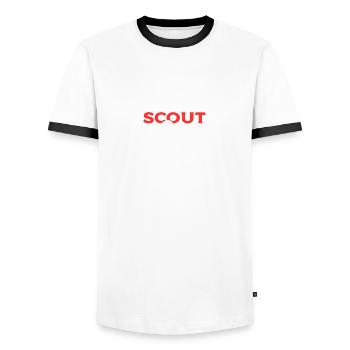 Scout Life Jeune Aventurier Poison - T-shirt contrasté Homme - blanc/noir - Devant - AI Model Female 172 light (172cm) & AI Model Male 178 dark (178cm)