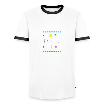 Funny Dad Vathers Day Dad Schwarzer Vater Schwarze - Männer Kontrast-T-Shirt - Weiß/Schwarz - Vorne - AI Model Female 172 light (172cm) & AI Model Male 178 dark (178cm)