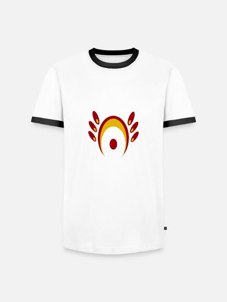 Muster N°7 - Männer Kontrast-T-Shirt - Weiß/Schwarz