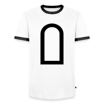 Stabsunteroffizier Dienstgrad - Männer Kontrast-T-Shirt - Weiß/Schwarz - Vorne - AI Model Female 172 light (172cm) & AI Model Male 178 dark (178cm)