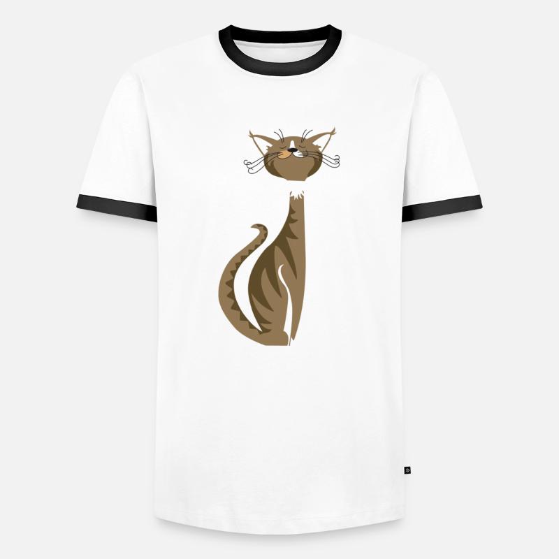 Molly Sue - Men's Ringer Shirt - white/black