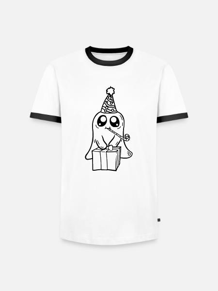 Dear Geist celebrates birthday - Men's Ringer Shirt - white/black