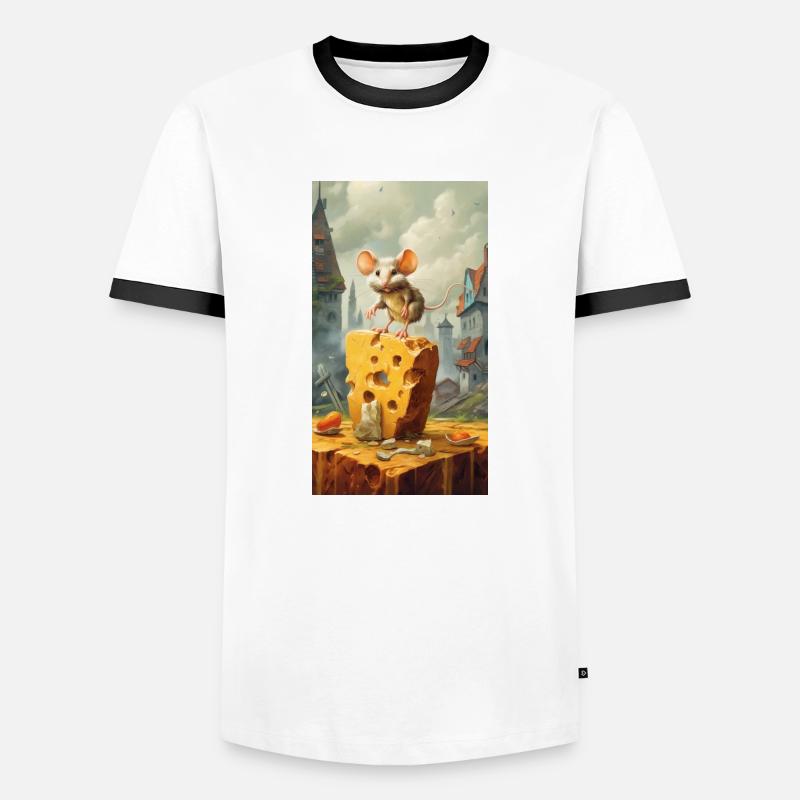 Mouse - Men's Ringer Shirt - white/black