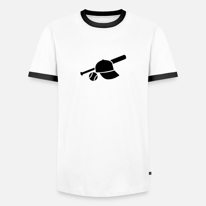 Baseball - Men's Ringer Shirt - white/black
