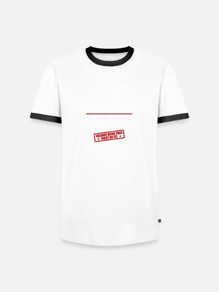 Bauherr Bauleiter Richtfest - Männer Kontrast-T-Shirt - Weiß/Schwarz