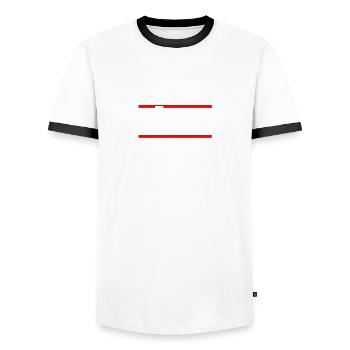 Bachelor Party Bachelor Party Groom Security Crew - Men's Ringer Shirt - white/black - Front - AI Model Female 172 light (172cm) & AI Model Male 178 dark (178cm)
