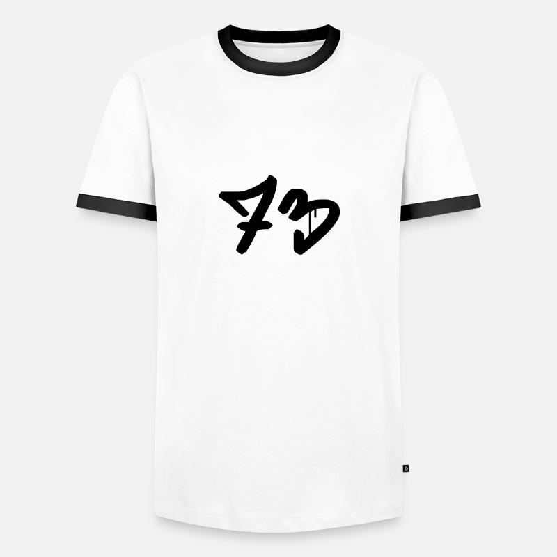 Graffiti : 73 - Men's Ringer Shirt - white/black