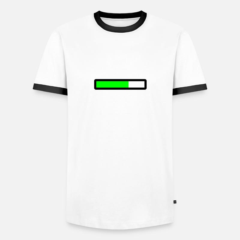 loading - Men's Ringer Shirt - white/black