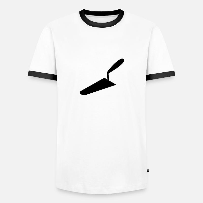 Kelle_g1 - Männer Kontrast-T-Shirt - Weiß/Schwarz