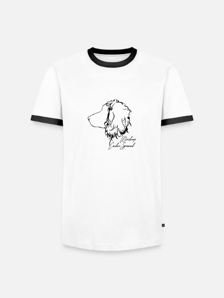WORKING COCKER SPANIEL Profil Hunde Hund Wilsigns - Männer Kontrast-T-Shirt - Weiß/Schwarz