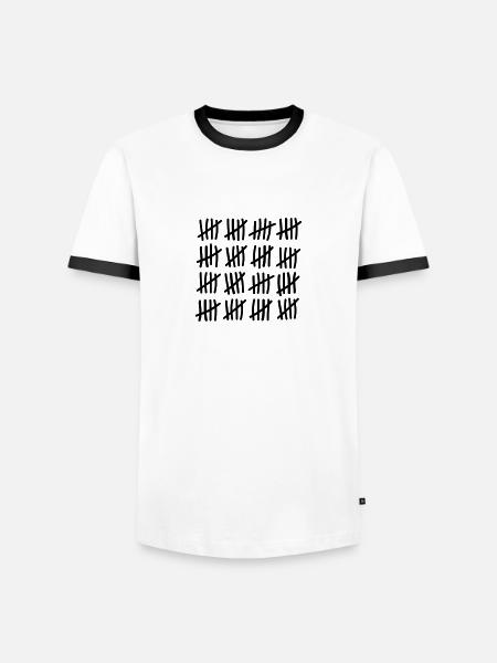 80 Birthday - Men's Ringer Shirt - white/black