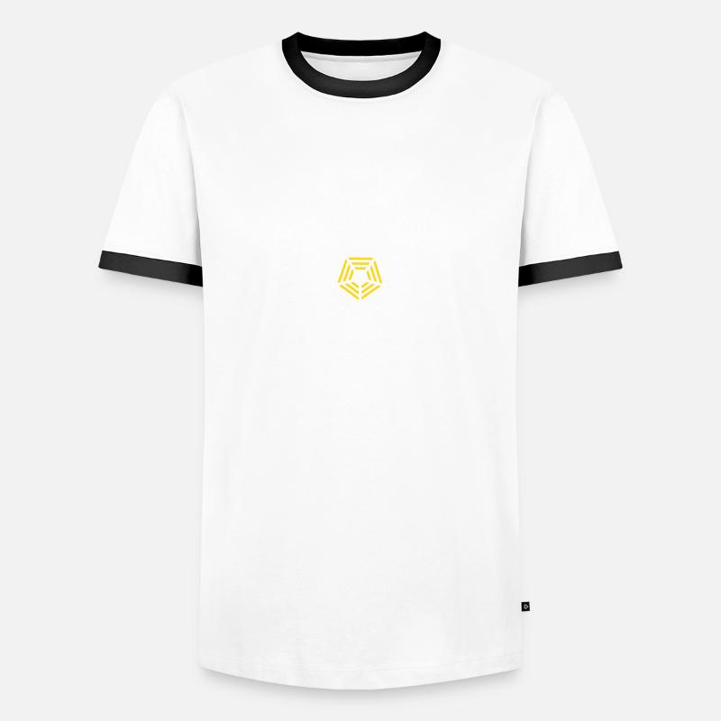 Five Elements - Men's Ringer Shirt - white/black