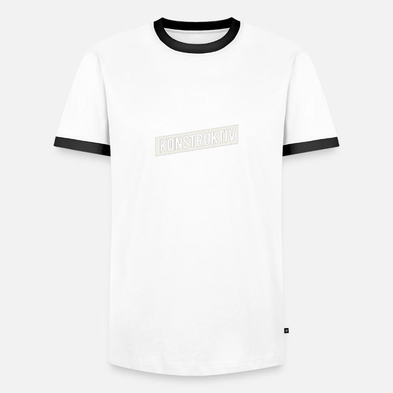 Constructive - Men's Ringer Shirt - white/black