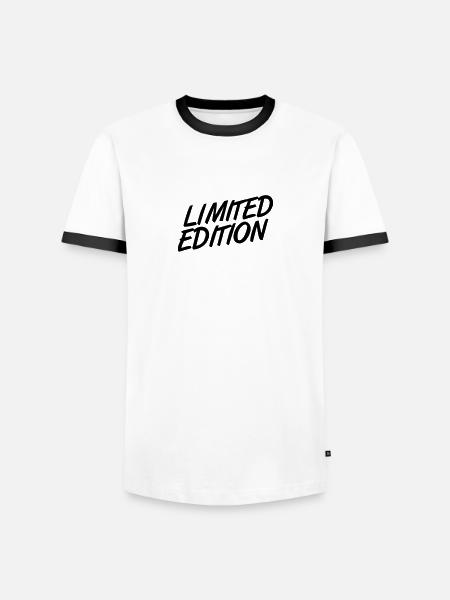 Cool Limited Edition Logo - Men's Ringer Shirt - white/black