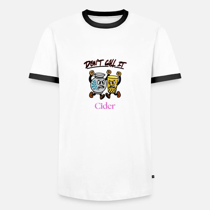 Dont call it Cider - Männer Kontrast-T-Shirt - Weiß/Schwarz